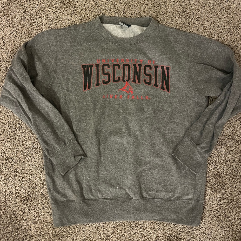 Gray UW - River Falls Sweatshirt